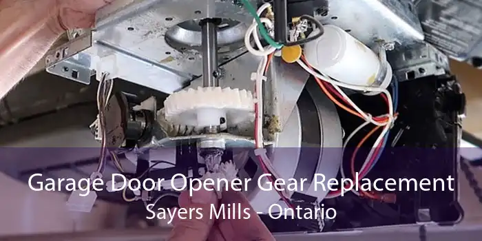 Garage Door Opener Gear Replacement Sayers Mills - Ontario