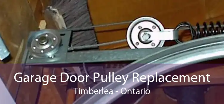 Garage Door Pulley Replacement Timberlea - Ontario