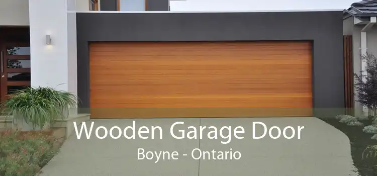 Wooden Garage Door Boyne - Ontario