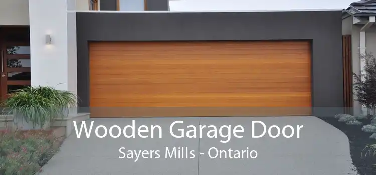 Wooden Garage Door Sayers Mills - Ontario